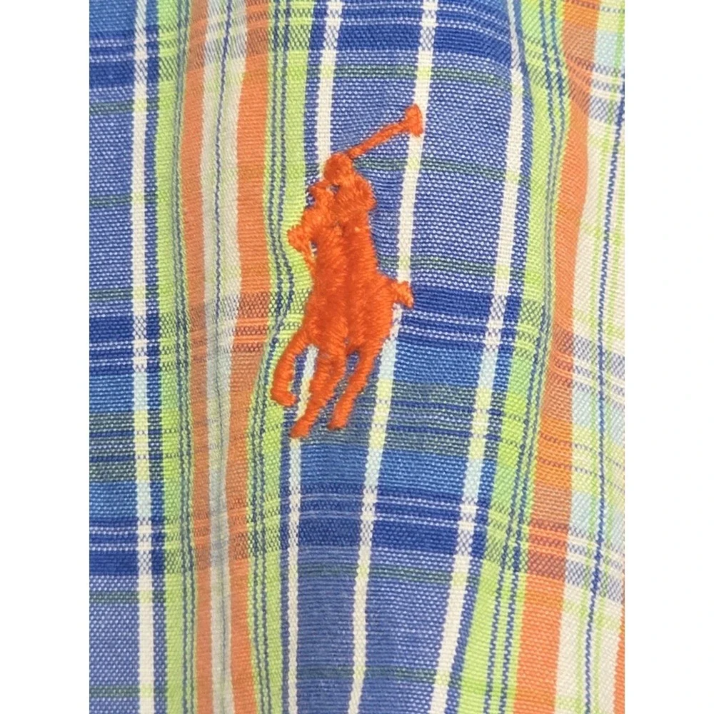 Ralph Lauren Plaid Button‎ Down Long Sleeve Shirt Preppy Casual L(16/18)
